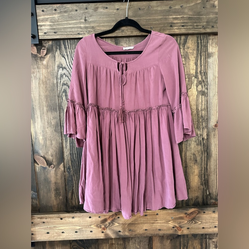 Easel dusty rose dress